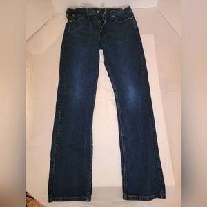 Levi’s Men’s 513 Slim Straight Flex Fit Blue Jeans 32x32 (The inseam is 30in)